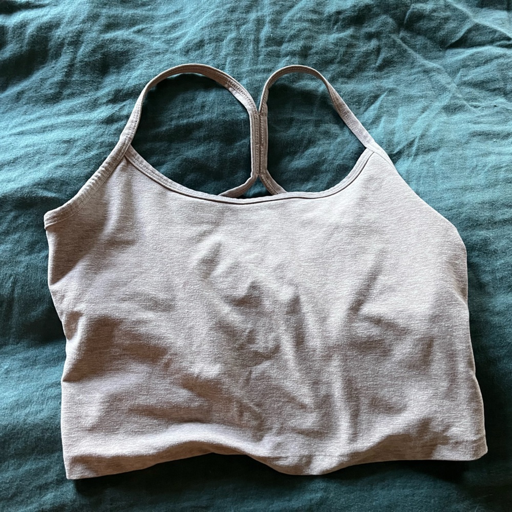 Beyond Yoga Spacedye Slim Racerback Cropped Tank - chai